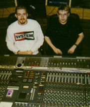 [ jon & johnny at the controls of the dot.com album ]