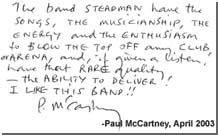 [ paul mccartney's handwritten note ]