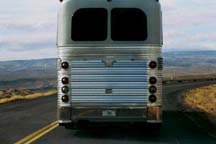 [ neil young's tour bus en route to the gorge - photo by edna gonzalez ]